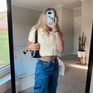ADORABLE LIGHT YELLOW POLO 🌟